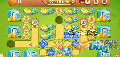 《保卫萝卜3》游乐场第49关怎么通关