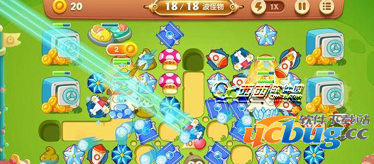 《保卫萝卜3》游乐场第49关怎么通关