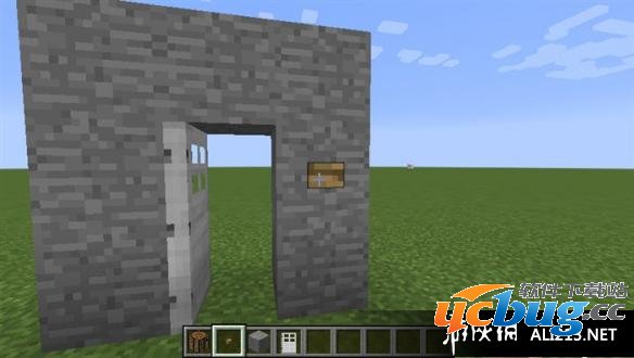 《我的世界》按钮门怎么制作?