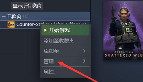 steam隐藏游戏位置