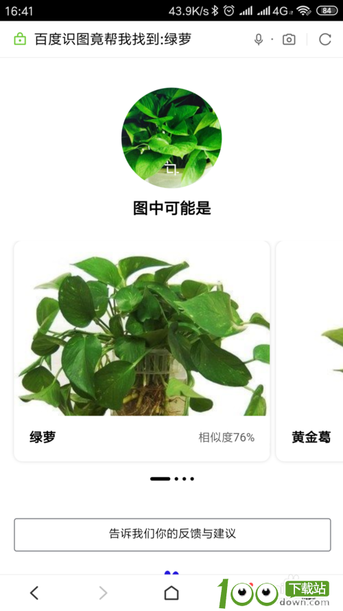 怎样使用百度浏览器APP扫描识别植物