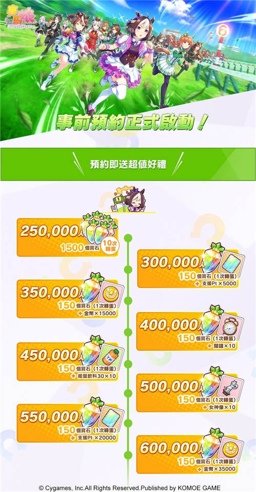 赛马娘台服开启预约