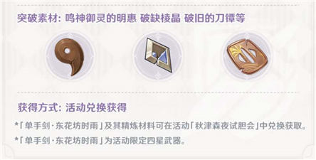 原神东花坊时雨适合谁东花坊时雨能给谁用