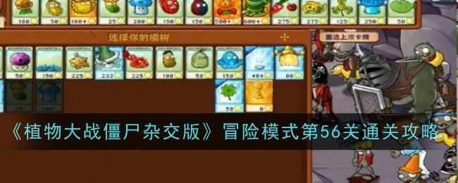 植物大战僵尸杂交版冒险模式第56关怎么样 通关攻略