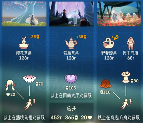 光遇花憩节有哪些物品可以兑换 光遇花憩节物品兑换详情攻略