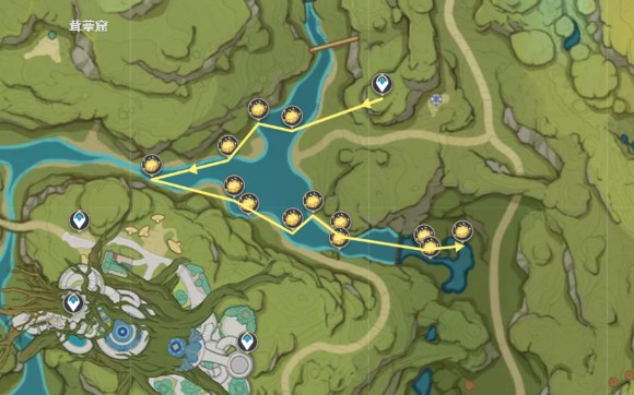 原神提纳里培养材料月莲在哪采原神提纳里培养材料月莲采集路线