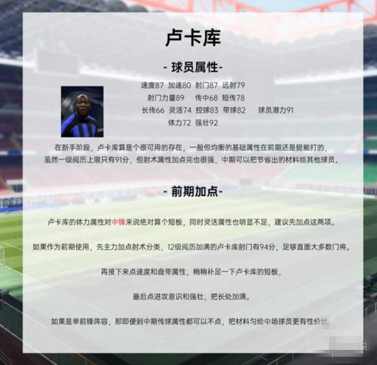 绿茵信仰哪些球员最厉害 球员推荐攻略