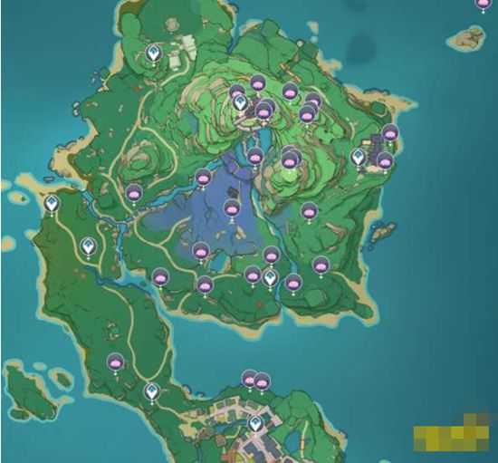 原神绯樱绣球位置分布：绯樱绣球采集路线推荐