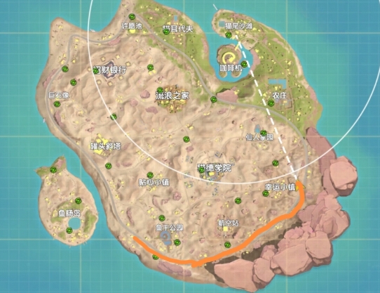 香肠派对喵沙岛苟分点在哪 香肠派对喵沙岛最佳苟分点位置一览